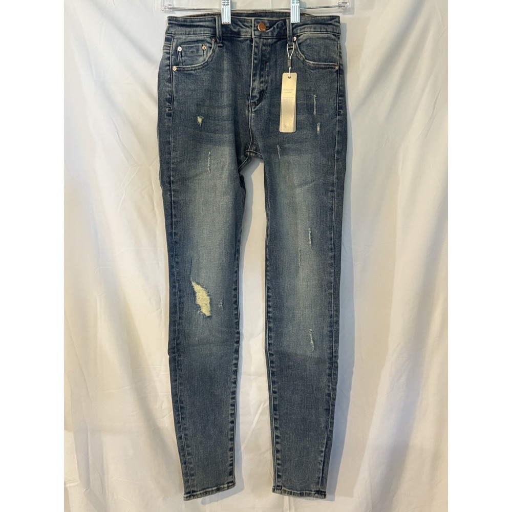 Tractr Women's Size 2/26 Distressed Mid Rise Skinny Jeans NWOT